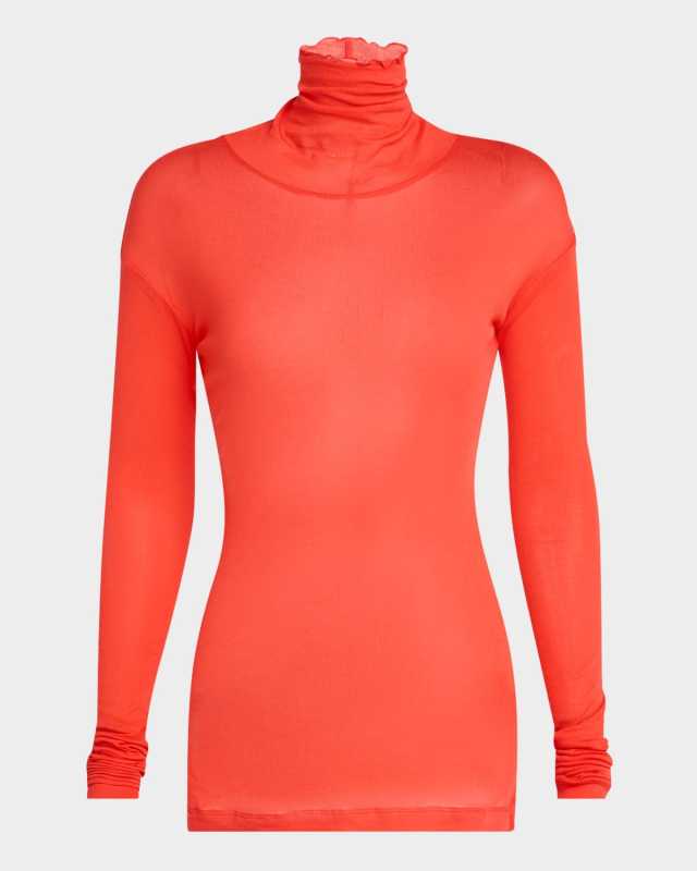 Turtleneck Long-Sleeve Roller Sweater